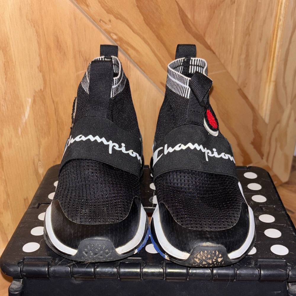 Champion Black and White Slip-On Shoes